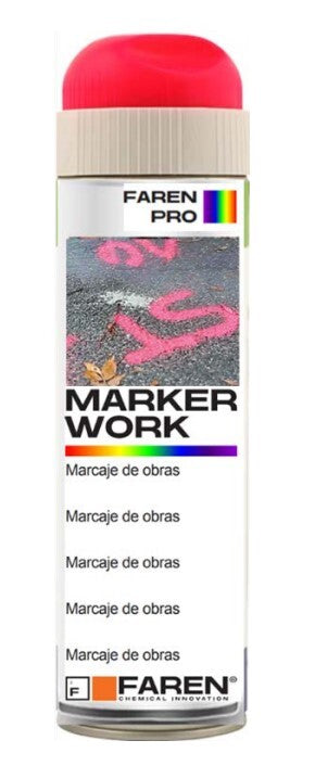 3VE500 SPRAY PINTURA ROJO FLUORESCENTE 500ml