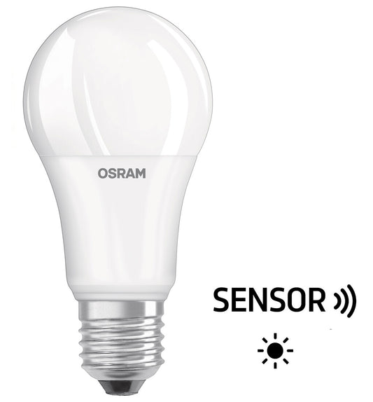428287 STANDARD LED LIGHT SENSOR LAMP E27 10W 2700K OSRAM