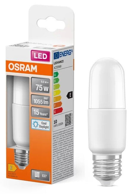 466258 LAMPARA TUBULAR STICK LED E27 10W 6500K STAR OSRAM