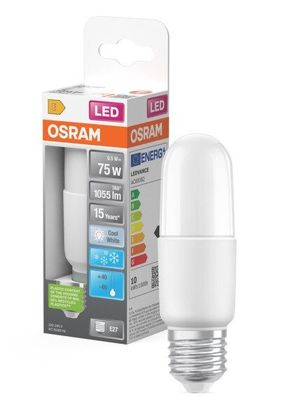 059214 LAMPARA TUBULAR STICK LED 9,5W E27 4000K OSR