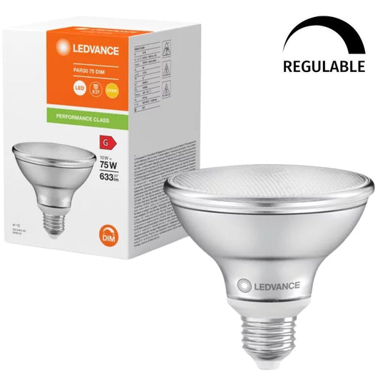 071195 LAMPE PAR30 LED 10W 2700K E27 DIMMBAR 36º