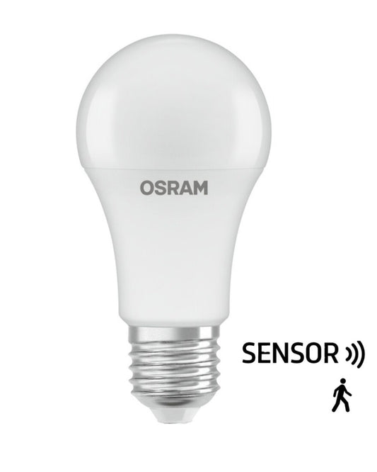 129377 LAMPARA STANDARD LED SENSOR MOVIMIENTO E27 10W 4000K STAR OSRAM