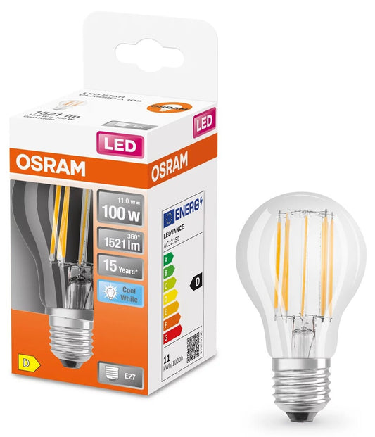 435285 STANDARD-LEDLAMPE FIL E27 10W 4000K RETROFIT OSRAM