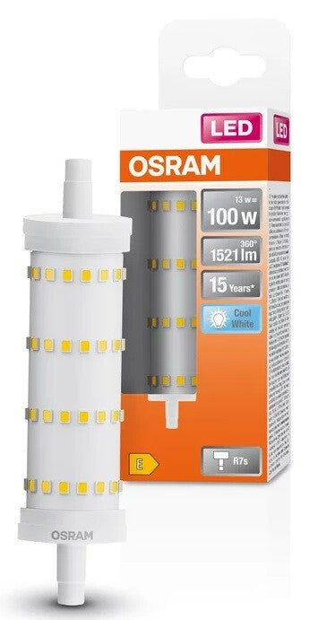 022241 LAMPARA LINEAL LED R7S 13W 4000K 118mm LINE OSRAM