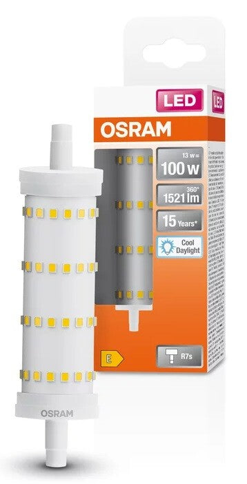 022289 LAMPARA LINEAL LED R7S 13W 6500K 118mm LINE OSRAM