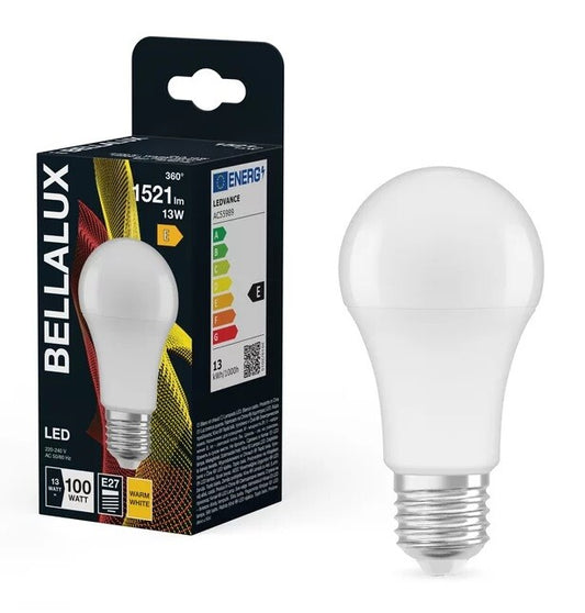 128408 LAMPE STANDARD LED 13W E27 2700K BELLALUX