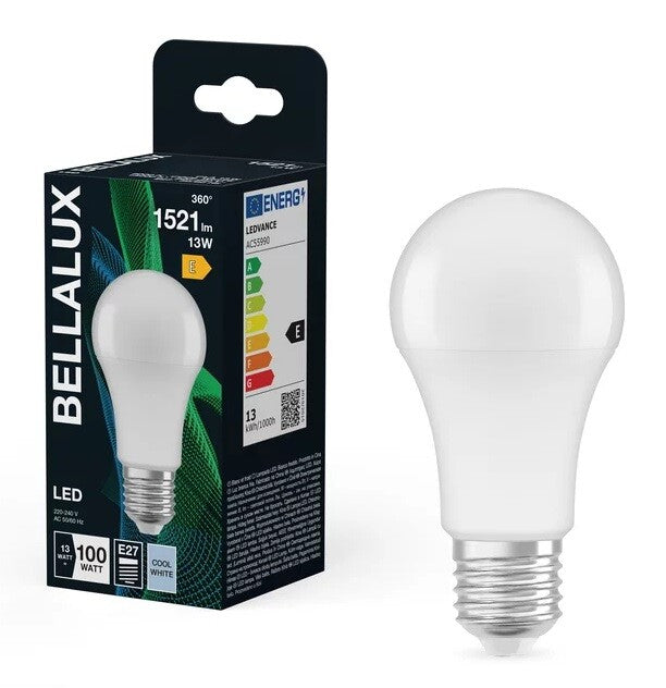 128422 LAMPARA STANDARD LED 13W E27 4000K BELLALUX