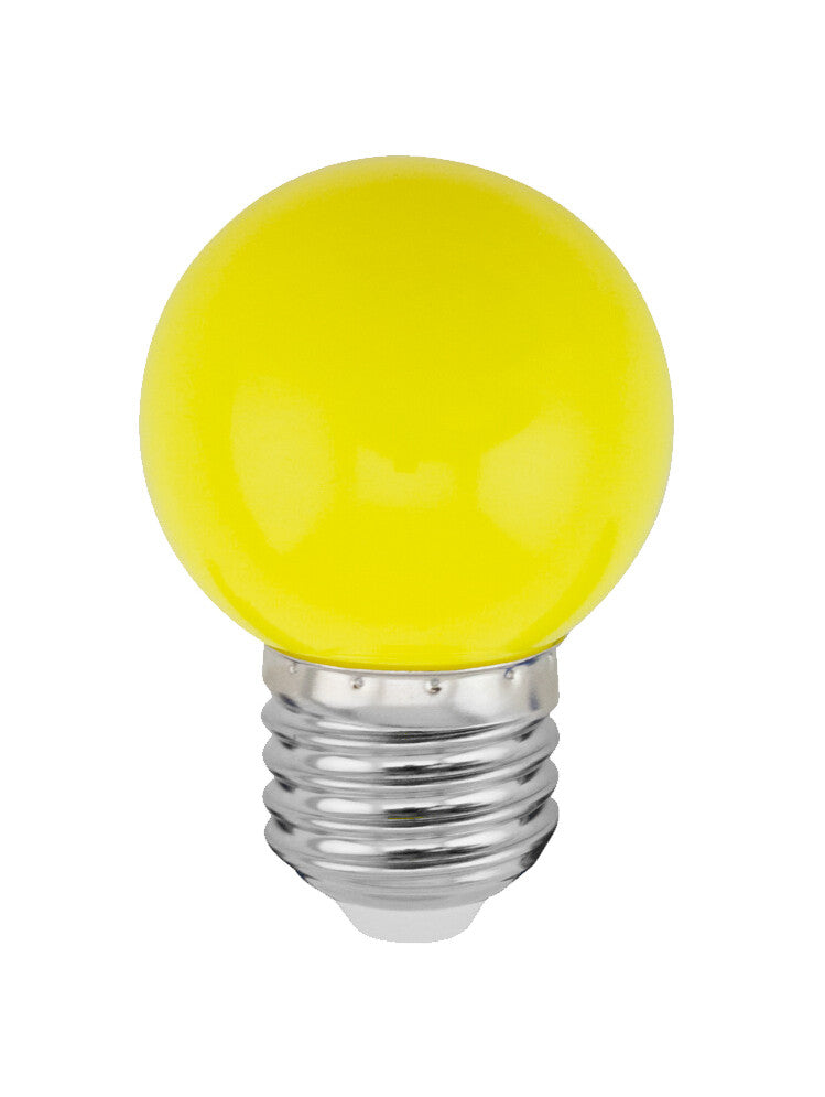 200605007 LAMPARA LED ESFERICA 1W E27 AMARILLO GSC