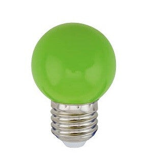 200605008 LAMPARA LED ESFERICA 1W E27 VERDE GSC