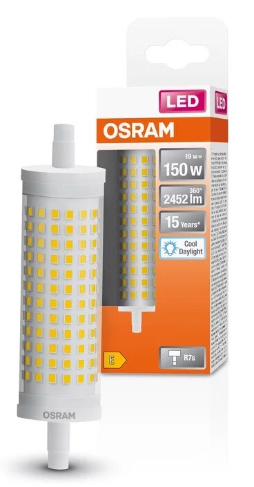 022364 LAMPARA LINEAL LED R7S 19W 6500K 118mm LINE OSRAM