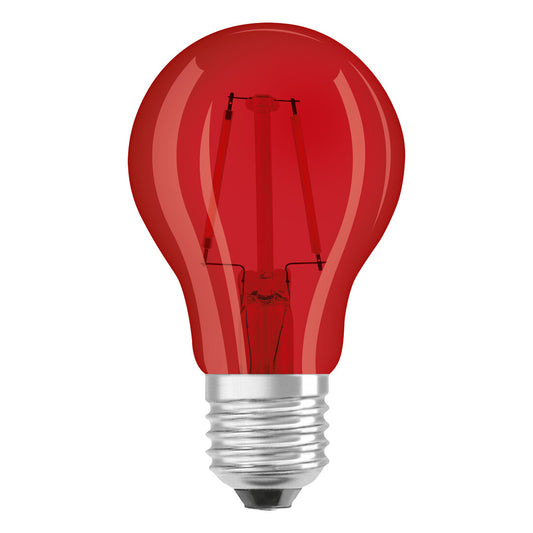 433946 LAMPARA STANDARD LED ROJA E27 2,5W STAR DECOR OSRAM