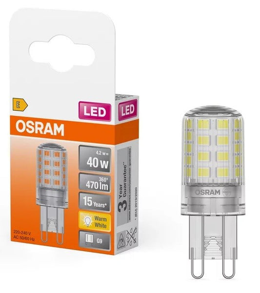 432390 LED-LAMPE G9 3,8W 2700K OSRAM