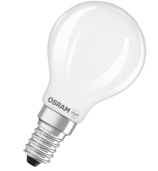 468278 KUGELGLASFÖRMIGE LED-LAMPE MATT E14 3,4W 4000K RETROFIT OSRAM