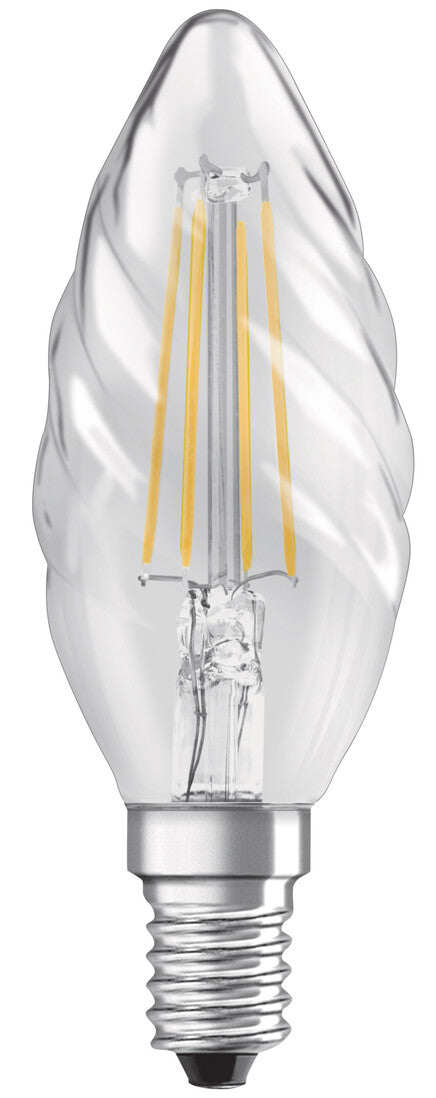 467608 OSRAM LED-Kerze, gebogen, retrofit, E14, 3,4W, 2700K