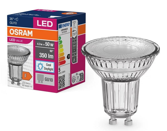 817715 GU10 LED LAMP 3.6W 6500K 36º VALUE OSRAM