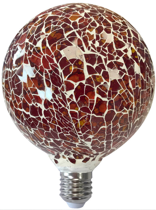 2601966-NA LED-TIFFANY-LAMPE E27 4W ORANGE