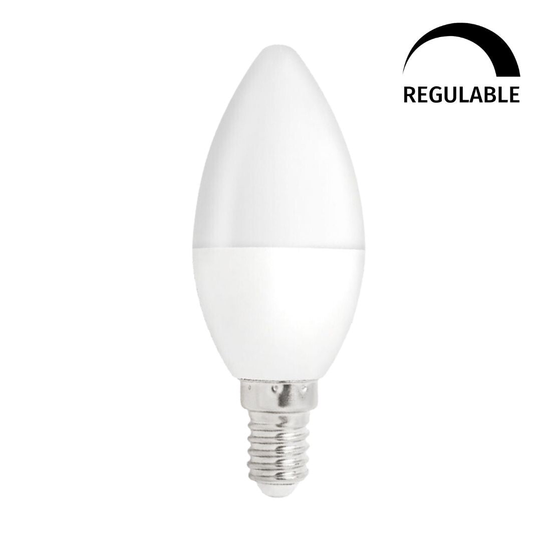 WOJ+13035_4W LAMPARA VELA LED 4W E14 6500K SPECTRUM
