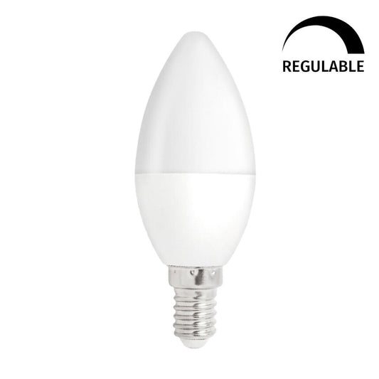 WOJ+13035_4W LAMPARA VELA LED 4W E14 6500K SPECTRUM