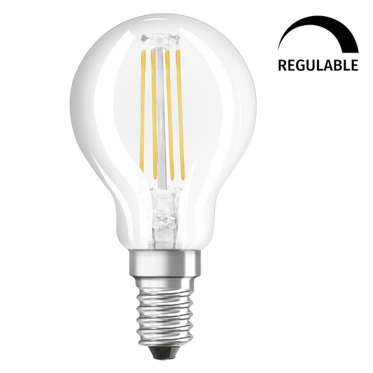 437029 LAMPARA ESFERICA FIL LED REGULABLE E14 5W 2700K RETROFIT OSRAM