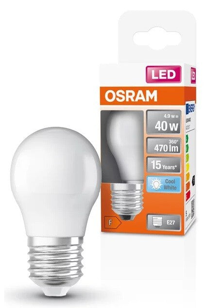 023088 LAMPARA ESFERICA LED E27 4,9W 4000K STAR OSRAM