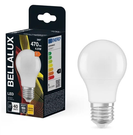 128064 LAMPARA STANDARD LED E27 4,9W 2700K BELLALUX