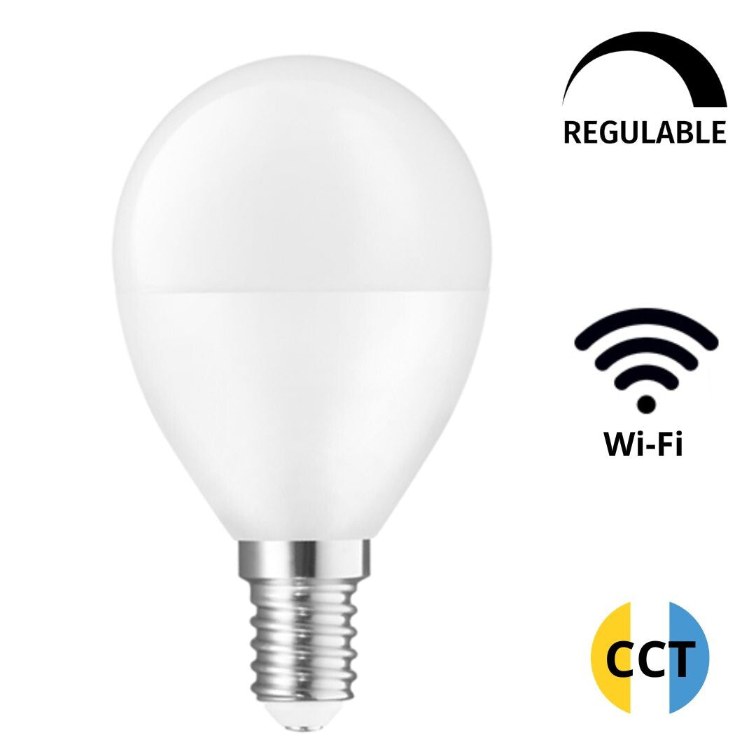 WOJ14414 LAMPARA ESFERICA LED 5W E14 SMART REG SPECTRUM