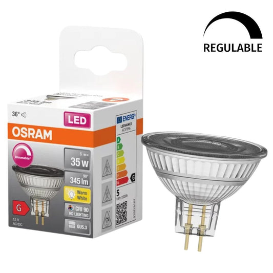 796713 LAMPARA MR16 LED REGULABLE GU5,3 5W 2700K 36° 12V SUPERSTAR OSRAM