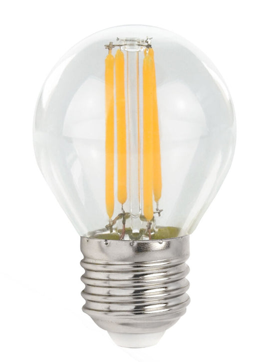 WOJ+14397  LAMPARA ESFERICA LED CRISTAL 6W E27 4000K SPECTRUM