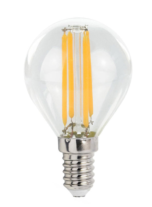 WOJ+14389  LAMPARA ESFERICA LED CRISTAL 6W E14 2700K SPECTRUM