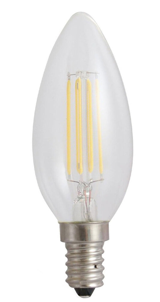WOJ+14388  LAMPARA VELA LED CRISTAL 5,5W E14 4000K SPECTRUM