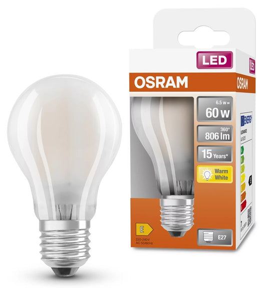 112506 LAMPARA STANDARD FIL LED MATE E27 7W 2700K RETROFIT OSRAM