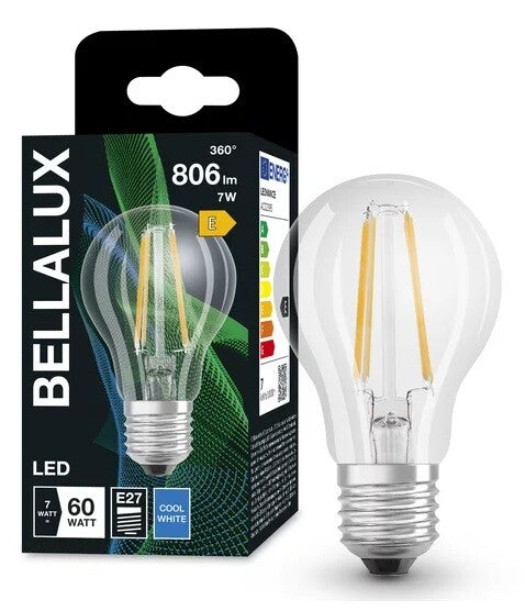 592315 STANDARD FIL LED LAMP E27 6.5W 4000K BELLALUX
