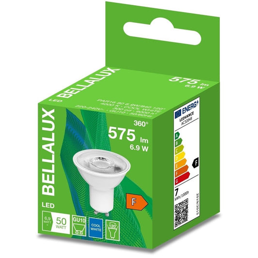 619661 LED-LAMPE GU10 6,9W 4000K 120º BELLALUX