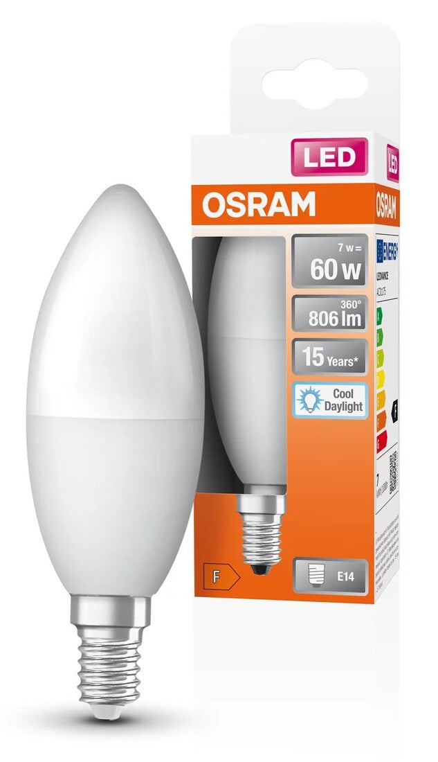 023026 LAMPARA VELA LED E14 7W 6500K STAR OSRAM