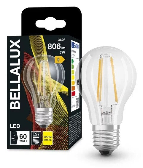 115217 LAMPARA STANDARD LED 7W E27 2700K BELLALUX