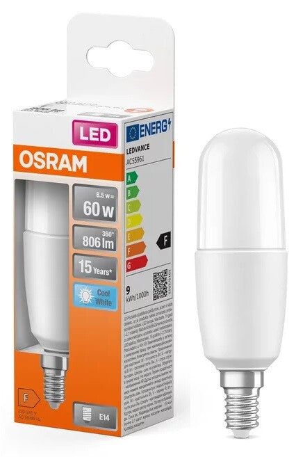 428423 TUBULAR LAMP STICK LED E14 8W 4000K STAR OSRAM