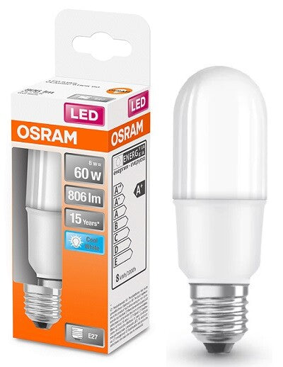 428508 LAMPARA TUBULAR STICK LED E27 8W 4000K STAR OSRAM