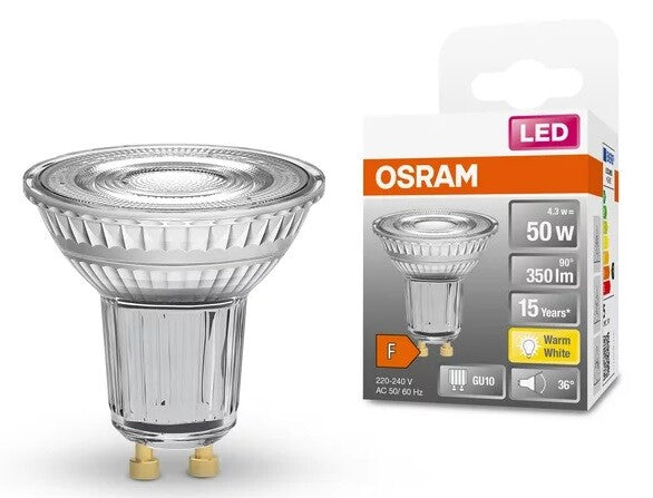 112568 LAMPARA PAR16 LED GU10 4,3W 2700K 36° STAR OSRAM