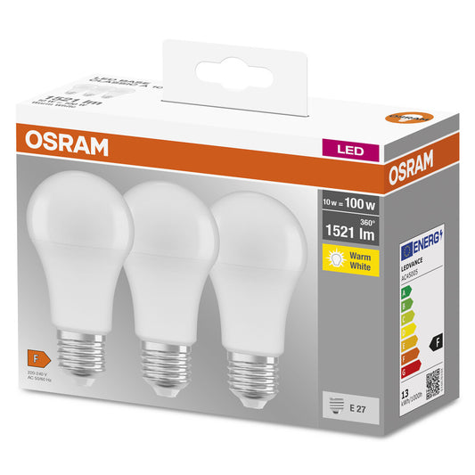 127531 3u LAMPARA STANDARD LED E27 8,5W 4000K BASE OSRAM