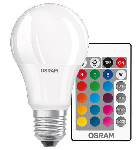 430754 LAMPE STANDARD FIL LED MATT E27 9W 2700K+RGB M. FERNBEDIENUNG RETROFIT OSRAM