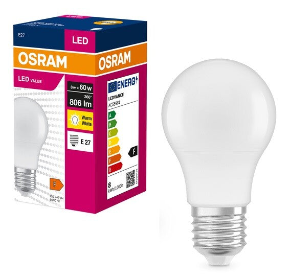 326842 LAMPARA STANDARD LED 8,5W E27 2700K OSRAM