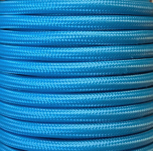 CIR62CM15 25 MTS CABLE TEXTIL LISO AZUL CELESTE MA