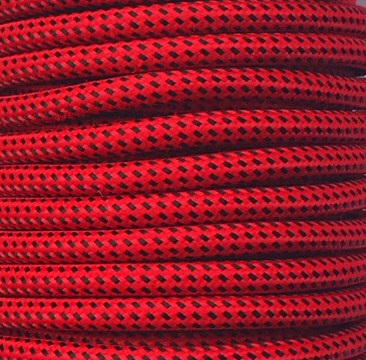 CIR62CTS25/56 5 MTS CABLE TEXTIL DUERO ROJO/NEGRO