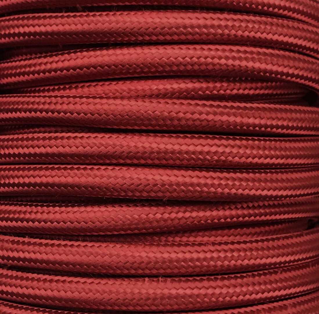 CIR62CTS26 25 MTS CABLE TEXTIL LISO GRANATE BRILLO