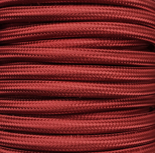 CIR62CTS26 25 MTS CABLE TEXTIL LISO GRANATE BRILLO