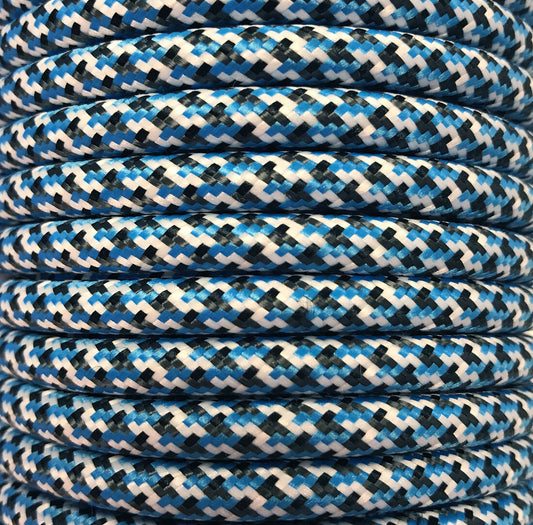 CIR62PI02 15m CABLE TEXTIL AZUL OSCURO PIXEL BRIL