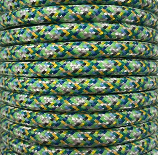 CIR62PI03 15m CABLE TEXTIL VERDE PIXEL BRILLO