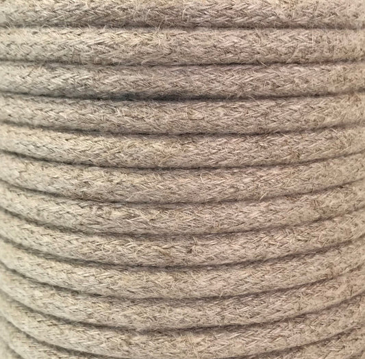 CIR62CF01 5m TEXTILKABEL HANFSEIL BEIGE