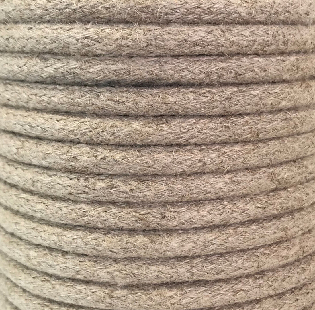 CIR62CF01 25m CABLE TEXTIL SOGA CAÑAMO BEIGE