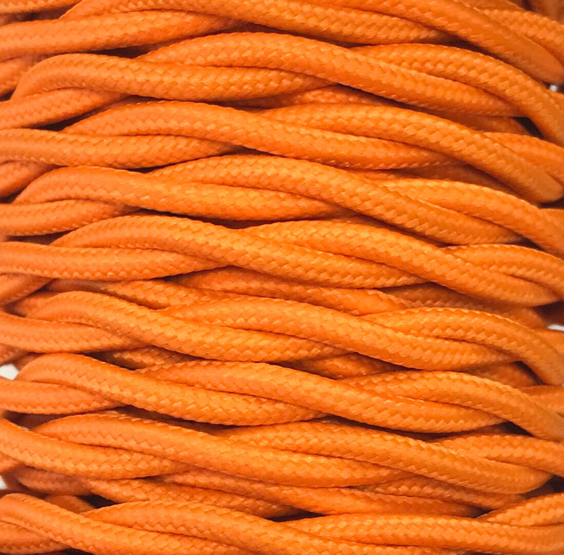 CABEXT2P14 15m CABLE TEXTIL TRENZADO NARANJA